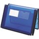 Smead Letter File Wallet - 8 1/2" x 11" - 200 Sheet Capacity - 2 1/4" Expansion - 2 Front Pocket(s) - Polypropylene - Blue - 1 E