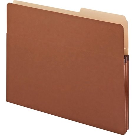 Smead 2/5 Tab Cut Letter Recycled File Pocket - 8 1/2" x 11" - 1 3/4" Expansion - Top Tab Location - Right Tab Position - Redrop