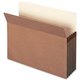 Smead Straight Tab Cut Letter Recycled File Pocket - 8 1/2" x 11" - 5 1/4" Expansion - Redrope - Redrope - 100% Recycled - 10 / 