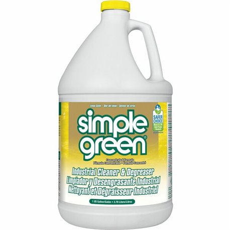 Simple Green Industrial Cleaner/Degreaser - For Washable Surface - Concentrate - 128 fl oz (4 quart) - Lemon Scent - 1 Each - No