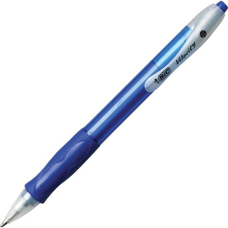 BIC Retractable Ballpoint Pens - Medium Pen Point - 1 mm Pen Point Size - Refillable - Retractable - Blue - Blue Barrel - Tungst