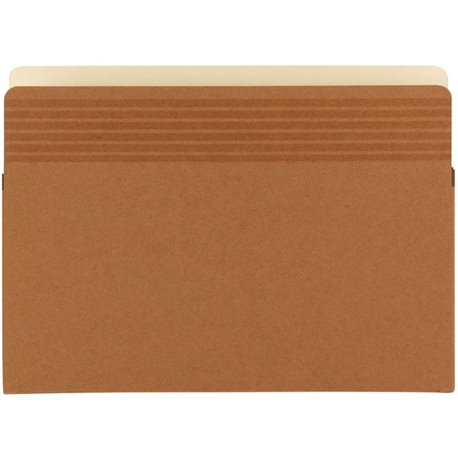 Smead Easy Grip Straight Tab Cut Legal Recycled File Pocket - 8 1/2" x 14" - 1 3/4" Expansion - Redrope - Redrope - 30% Recycled