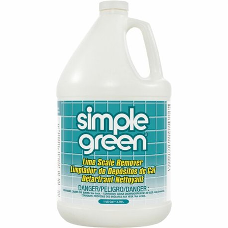 Simple Green Lime Scale Remover - For Multi Surface - 128 fl oz (4 quart) - Wintergreen Scent - 6 / Carton - Deodorize, Non-abra