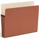 Smead SuperTab Straight Tab Cut Letter Recycled File Pocket - 8 1/2" x 11" - 800 Sheet Capacity - 3 1/2" Expansion - Redrope - R