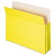 Smead Straight Tab Cut Letter Recycled File Pocket - 8 1/2" x 11" - 3 1/2" Expansion - Top Tab Location - Card Stock - Yellow - 