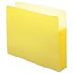 Smead Straight Tab Cut Letter Recycled File Pocket - 8 1/2" x 11" - 5 1/4" Expansion - Top Tab Location - Card Stock - Yellow - 