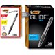 BIC Glide Bold - Bold Pen Point - 1.6 mm Pen Point Size - Retractable - Black - Black Barrel - Tungsten Carbide Tip - 36 / Box