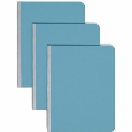 Smead Letter Recycled Fastener Folder - 8 1/2" x 11" - 3" Expansion - 1 Fastener(s) - Pressboard - Blue - 100% Paper Recycled - 