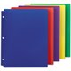 Smead Letter Pocket Folder - 8 1/2" x 11" - 50 Sheet Capacity - 2 Pocket(s) - Red, Purple, Yellow, Green, Dark Blue - 50 / Carto