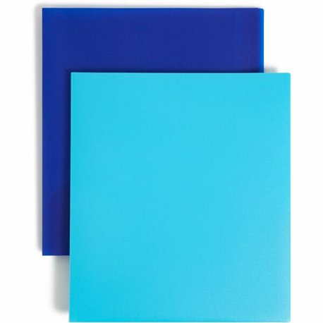 Smead Letter Pocket Folder - 8 1/2" x 11" - 10 Pocket(s) - Dark Blue, Teal - 15 / Carton