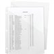 Smead Letter File Jacket - 8 1/2" x 11" - Poly - Clear - 5 / Pack