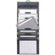 Smead Cascading Wall Organizer - 6 Pocket(s) - 10.6" Height x 14.3" Width - Wall Mountable - Gray - Polypropylene - 1Each