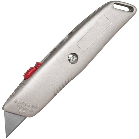 Sparco 3-position Retractable Blade Utility Knife - Stainless Steel Blade - 6" Cutting Length - Retractable, Heavy Duty Utility 