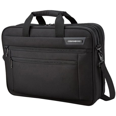 Samsonite Classic Business 2.0 Carrying Case (Briefcase) for 17" Notebook - Black - Handle, Carrying Strap, Shoulder Strap - 12.