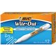 Wite-Out Shake 'N Squeeze Correction Pen - Pen Applicator - 8 mL - White - Fast-drying - 12 / Box