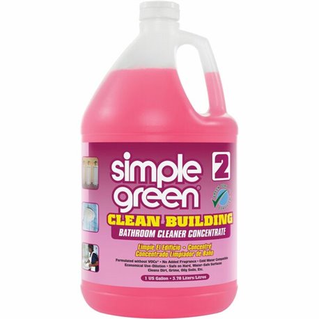 Simple Green Clean Building Bathroom Cleaner - For Restroom, Fiberglass, Hard Surface, Nonporous Surface - Concentrate - 128 fl 