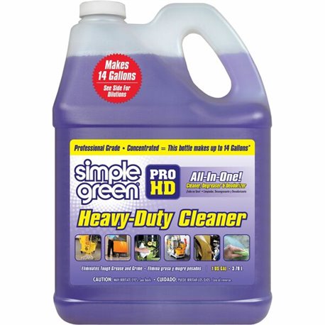 Simple Green Pro HD All-In-One Heavy-Duty Cleaner - For Wood, Vinyl, Concrete, Metal Surface - Concentrate - 128 fl oz (4 quart)