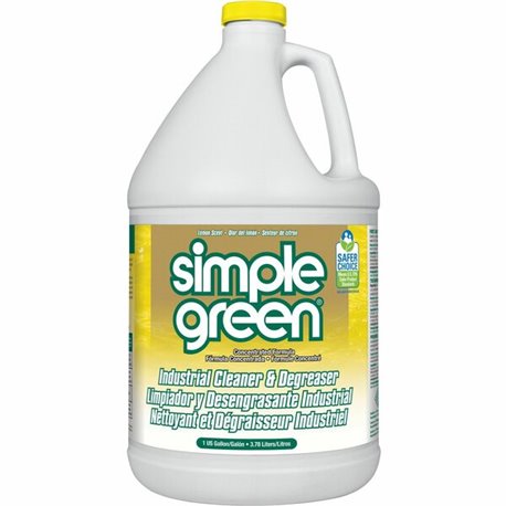 Simple Green Industrial Cleaner/Degreaser - For Washable Surface - Concentrate - 128 fl oz (4 quart) - Lemon Scent - 1 Each - No