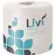 Livi Leaf VPG Bath Tissue - 2 Ply - 4.49" x 3.98" - 500 Sheets/Roll - White - Virgin Fiber - 80 / Carton