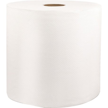 Livi VPG Select 46528 Hard Wound Roll Towel - 1 Ply - 8" x 1000 ft - 1.70" Core - White - Fiber - 6 / Carton