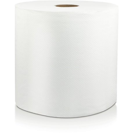 Livi VPG Select Hard Wound Towel - 1 Ply - 8" x 600 ft - 1.81" Core - White - Fiber - 6 / Carton