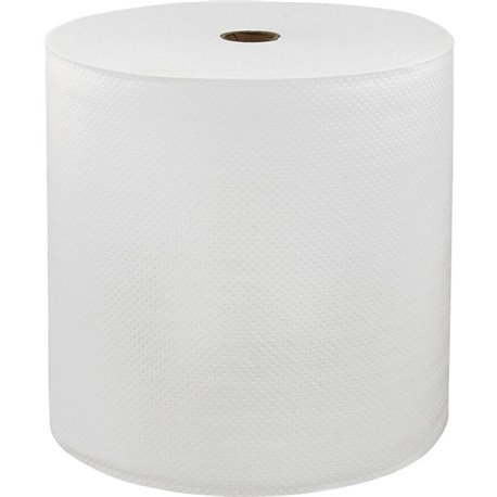 LoCor Hard Wound Roll Towels - 1 Ply - 7" x 800 ft - White - Virgin Fiber - 6 Rolls Per Carton - 6 / Carton