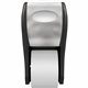 LoCor Top-Down Wall-Mount Bath Tissue Dispenser, Stainless - Roll Dispenser - 2 x Roll - 7.3" Height x 13.4" Width x 7.3" Depth 