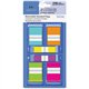 Sparco Assorted Pop-Up Flags Combo Pack - 1/2" , 1" - Assorted - Self-adhesive, Repositionable, Removable, Writable - 270 / Pack