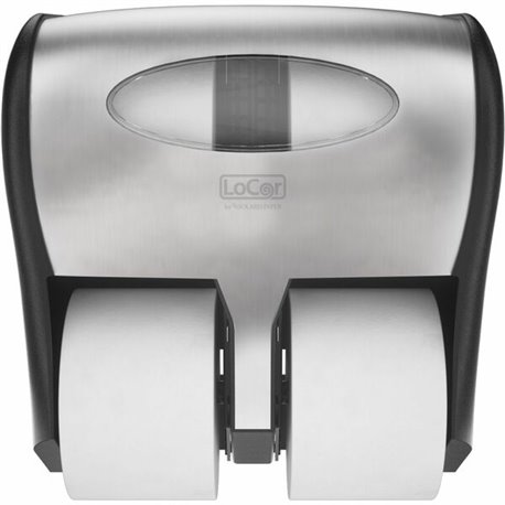 Solaris Paper 4 Bath Tissue Dispenser - 6000 x Sheet, 12000 x Sheet - 13.6" Height x 13.2" Width x 7.4" Depth - Plastic - Stainl