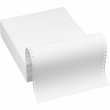 Southworth Continuous Feed Paper - 91 Brightness - Letter - 8 1/2" x 11" - 20 lb Basis Weight - Wove - 1000 / Box - Perforated, 