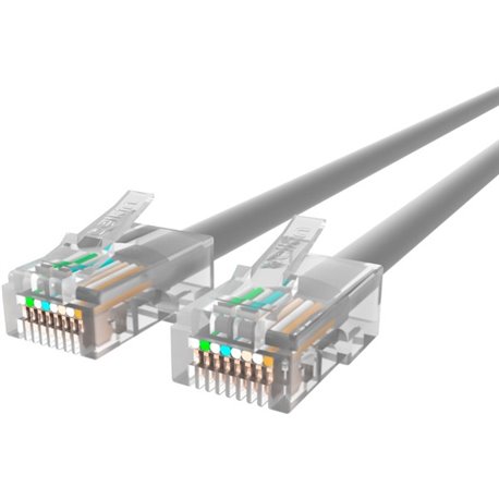 Belkin Cat5e Patch Cable - RJ-45 Male Network - RJ-45 Male Network - 1ft - Gray