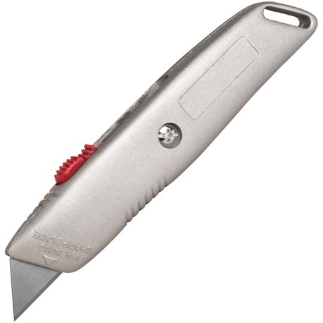 Sparco 3-position Retractable Blade Utility Knife - Stainless Steel Blade - 6" Cutting Length - Retractable, Heavy Duty Utility 