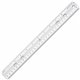 Sparco 12" Standard Metric Ruler - 12" Length 1.3" Width - 1/16 Graduations - Metric, Imperial Measuring System - Plastic - 1 Ea