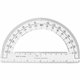 Sparco Professional Protractor - Plastic - Clear - 1 Each