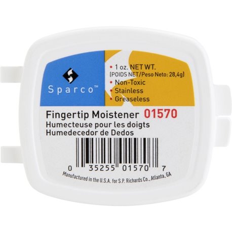 Sparco 1 Ounce Fingertip Moisturizer - White - Odorless, Greaseless, Stainingless, Non-slip - 1 Each