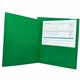 Sparco Letter Pocket Folder - 8 1/2" x 11" - 2 Internal Pocket(s) - Green - 25 / Box