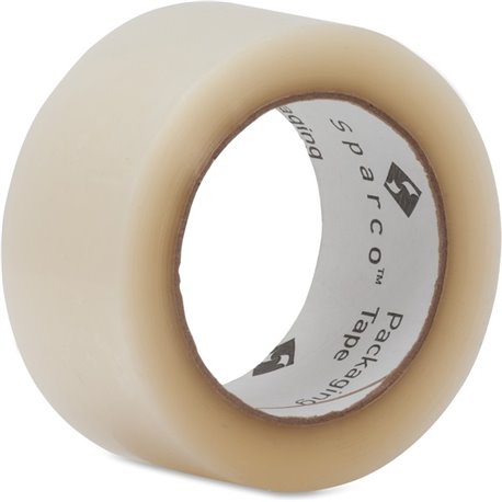 Sparco Transparent Hot-melt Tape - 110 yd Length x 2" Width - 1.9 mil Thickness - 3" Core - 1.60 mil - Moisture Resistant, Split