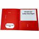 Sparco Letter Pocket Folder - 8 1/2" x 11" - 2 Internal Pocket(s) - Red - 25 / Box