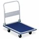 Sparco Folding Platform Truck - Tubular Handle - 660 lb Capacity - Steel, Polyvinyl Chloride (PVC) - x 24.8" Width x 36" Depth x