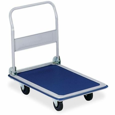 Sparco Folding Platform Truck - Tubular Handle - 660 lb Capacity - Steel, Polyvinyl Chloride (PVC) - x 24.8" Width x 36" Depth x