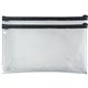 Sparco Wallet Bag - 6" Width x 11" Length - Zipper Closure - Clear - 2/Pack - Currency, Check, Paperwork