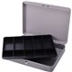 Sparco All-Steel Locking Cash Box with Tray - 5 Bill - 5 Coin - Steel - Gray - 2" Height x 10.5" Width x 15" Depth