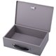 Sparco All-Steel Insulated Cash Box - Steel - Gray - 3.8" Height x 12.8" Width x 8.3" Depth