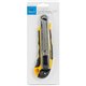 Sparco Automatic Utility Knife - Metal Blade - Heavy Duty - Acrylonitrile Butadiene Styrene (ABS) - Black, Yellow - 1 Each