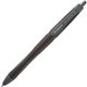 Serve Berry Quick-Dry Gel Ink Pen - Medium Pen Point - 0.7 mm Pen Point Size - Retractable - Black Gel-based Ink - Black Barrel 