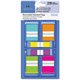 Sparco Assorted Pop-Up Flags Combo Pack - 1/2" , 1" - Assorted - Self-adhesive, Repositionable, Removable, Writable - 270 / Pack