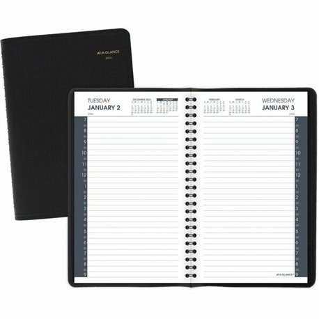 At-A-Glance Recycled Planner - Large Size - Monthly - 13 Month - January 2024 - January 2025 - 1 Month Double Page Layout - 9" x