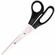 Sparco 8" Bent Multipurpose Scissors - 8" Overall Length - Bent - Stainless Steel - Black - 2 / Pack