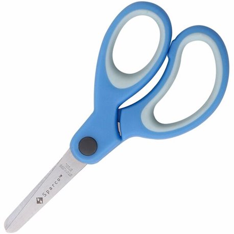 Sparco 5" Kids Blunt End Scissors - 5" Overall Length - Blunted Tip - Blue - 1 Each