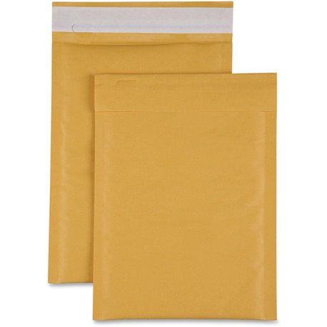 Sparco Size 1 Bubble Cushioned Mailers - Bubble - 1 - 7 1/2" Width x 12" Length - Self-sealing - Kraft - 100 / Carton - Kraft